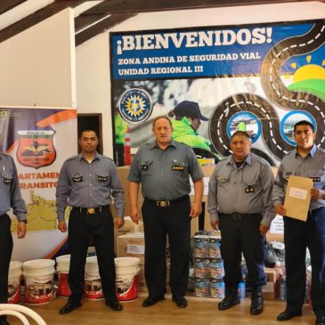 Dependencias de Seguridad Vial de la Zona Andina recibieron equipamiento e insumos