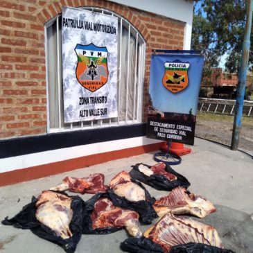 Se realizaron cuatro decomisos de carne en Paso Córdoba