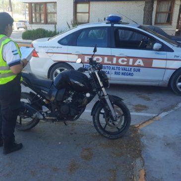 Dos motos robadas fueron recuperadas en el Alto Valle de Río Negro