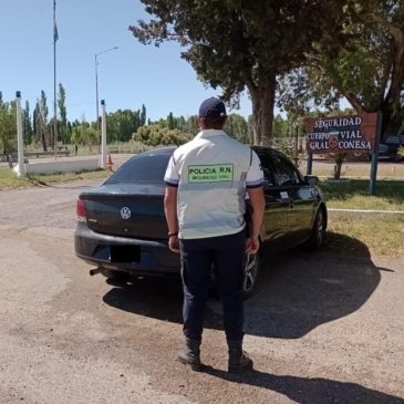 Recuperan en Conesa un auto con pedido de secuestro de Córdoba