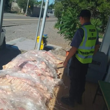 Policía fortalece operativos de decomiso de carne para resguardar la salud
