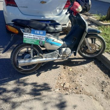 Dos motos secuestradas en control vehicular en jurisdicción de la Comisaría 3° de Roca