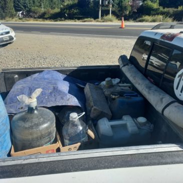 Bariloche: Seguridad Vial secuestró más de 120 litros de combustible transportado irregularmente
