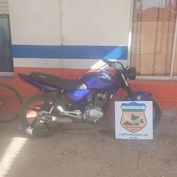 Policía recuperó una moto robada en Cipolletti que se ofrecía a la venta por una red social