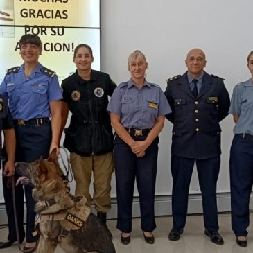 La Policía de Río Negro fue invitada de lujo en la presentación de la Sección de Odorología de su par de Chubut