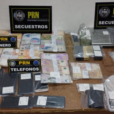 Detienen a tres personas, secuestran cocaína, marihuana y dinero en efectivo en San Antonio Oeste