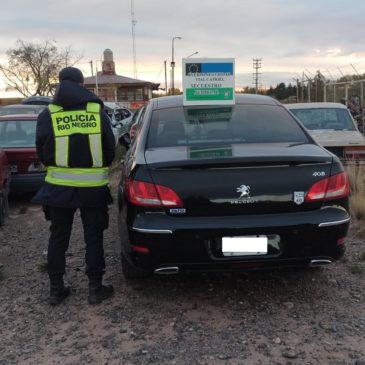 Policía incautó un auto a través de la App RN Seguridad Activa