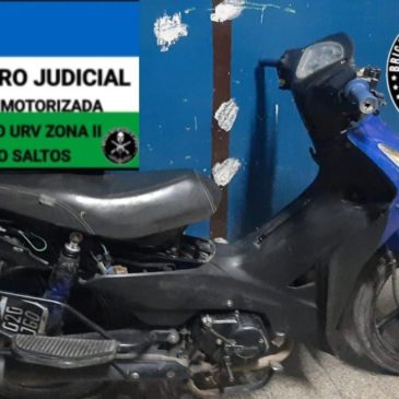 Confiscan moto cuyo motor tenía pedido de secuestro