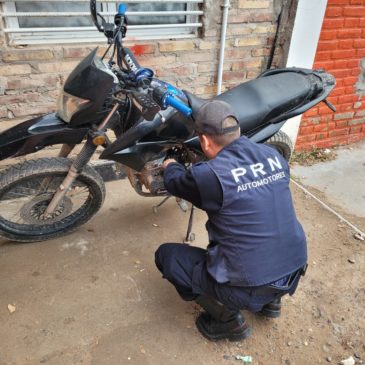 La Policía recuperó una moto con pedido de secuestro en Catriel