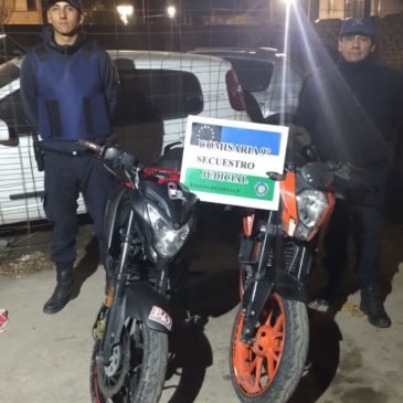 Catriel: incautan dos motos con pedido de secuestro de la provincia de Neuquén