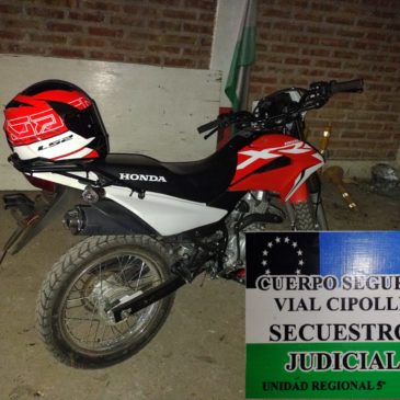 Cipolletti: Secuestran una moto y detienen al chofer por maniobras peligrosas