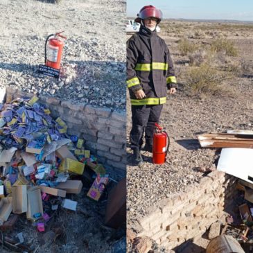 La Brigada de Explosivos de Roca neutralizó pirotecnia no autorizada para la venta