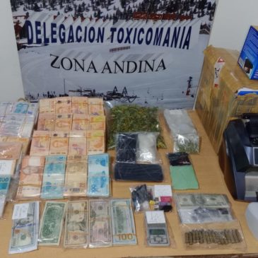 Bariloche: Policía desbarató dos puntos de venta de estupefacientes