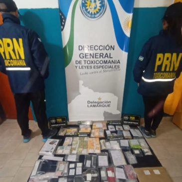 0800 Drogas: policía desbarató banda narcocriminal en Río Colorado