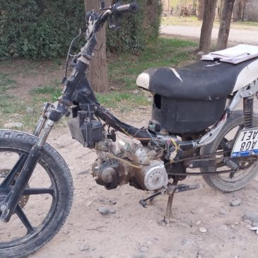 Policía incautó una moto con pedido de secuestro en un control de rutina