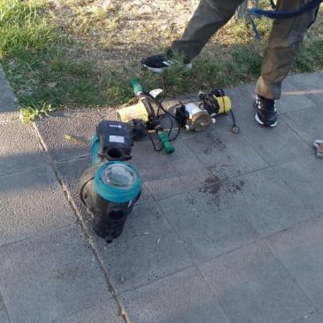 Capturan a hombre que circulaba por los techos vecinos robando bombas de agua