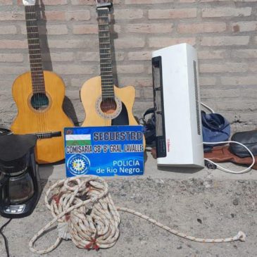 Viedma: entregaron elementos robados y un hombre fue imputando por infracción a la ley de drogas