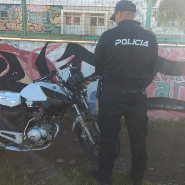 Una moto robada en Viedma fue recuperada en tiempo récord por Policía