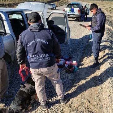 Policía secuestró más de 2 kilos de cocaína en un operativo en la Ruta 23