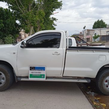 Policía secuestró camioneta con numeración perteneciente a otro vehículo