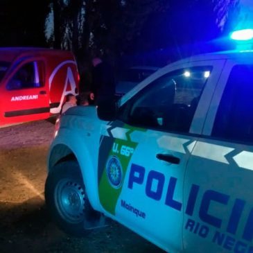 Mainqué: policía detuvo a dos personas que portaban un arma de fuego