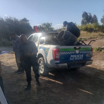 Sierra Grande: la Policía llevó adelante un allanamiento donde se recuperaron elementos robados