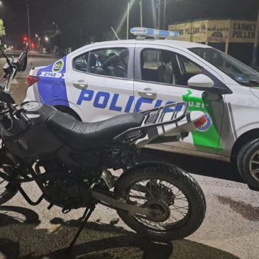 General Roca: motocicleta robada fue recuperada por personal policial