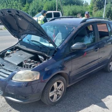 Policía incautó un auto con pedido de secuestro por una causa de hurto