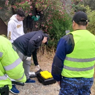 Policía secuestró tres envoltorios con estupefacientes que estaban abandonados en la vía publica