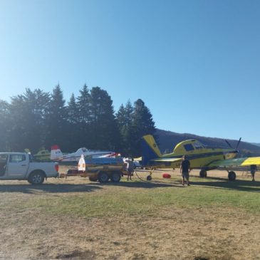 Policía intensifica controles en el aeródromo de El Bolsón para garantizar la operación de los hidrantes