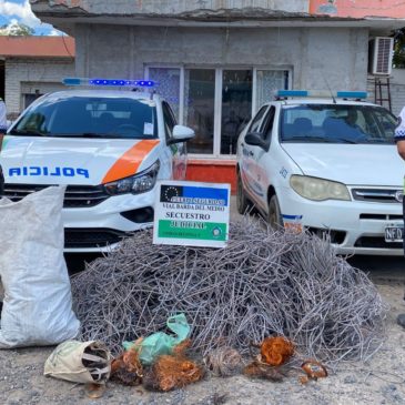 Materiales no ferrosos: Policía decomisó carga ilegal en Barda del Medio