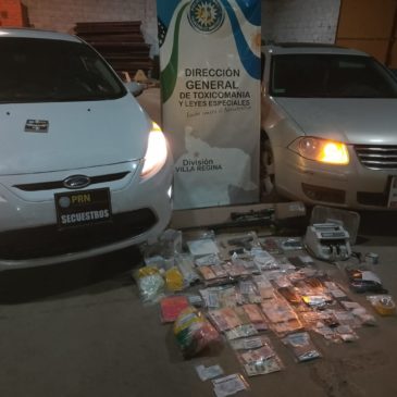 Eficaz operativo policial desbarata banda narcocriminal en Villa Regina e Ingeniero Huergo