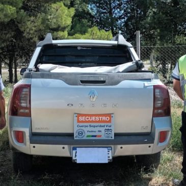 Seguridad Vial: Policía recuperó un vehículo con pedido de captura en Viedma