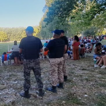 Chichinales: la Regional montó un operativo de seguridad en la 8° Fiesta Provincial del Gaucho