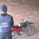 Secuestran moto abandonada y detectan adulteraciones en cuadro y motor