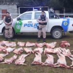 La Policía secuestró 500 kilos de carne faenada clandestinamente